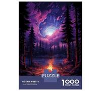 Puzzle Da 1000 Pezzi Per Adulti Campfire Night Sky Forest Puzzle Per Adulti Gioco Per Famiglie Decorazione Per La Casa Regali Di Compleanno E Unici 38x26cm/1000pcs