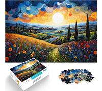 Puzzle da 1000 pezzi per adulti Campi della Toscana fai da te Aiuta il cervello ad allenare i giocattoli avvincenti e promuovere la pazienza 26 x 38 cm