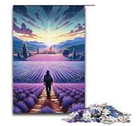 Puzzle da 1000 pezzi per adulti "Campi di lavanda in Provenza Francia" regali di compleanno regali per adolescenti dai 14 anni in su 1000 pezzi (38x26 cm)