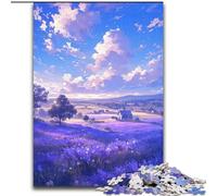 Puzzle da 1000 pezzi per adulti "Campi pieni di tulipani" Puzzle in cartone, ideale per decorare casa e ufficio, regalo perfetto per il compleanno 1000 pezzi(26x38cm)