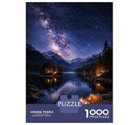 Puzzle Da 1000 Pezzi Per Adulti Camping Under The Milky Way Puzzle Per Adolescenti Gioco Rompicapo Migliora La Memoria Sfida Educativa 52x38cm/1000pcs