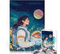 Puzzle da 1000 pezzi per adulti Campo degli astronauti per il giocattolo di sfida del gioco educativo Giocattoli per la decorazione della casa 38x26cm