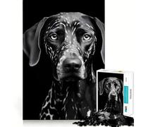 Puzzle da 1000 pezzi per adulti,cane a pois bianchi e neri,precisione,divertimento,gioco intelligente,regalo,momento di pace,decorazione per compleanno (50x75cm)