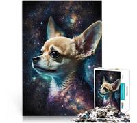 Puzzle da 1000 pezzi per adulti cane chihuahua Difficile da completare ma divertente e umoristico Collezione di artisti, Belle arti 75x50cm