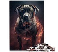 Puzzle da 1000 pezzi per adulti "Cane Corso Fire" un gioco di pensiero per tutta la famiglia per adolescenti dai 14 anni in su, 26 x 38 cm