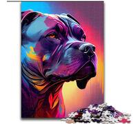 Puzzle da 1000 pezzi per adulti Cane Corso, giochi educativi, decorazione per la casa, adatto per la decorazione del desktop (dimensioni 50x75cm)