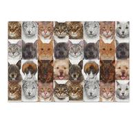 Puzzle da 1000 pezzi per adulti, cane, gatto, facce, razze, famiglia, giocattolo, opera d'arte, puzzle unico, elefante bianco, regalo per feste, 75 x 50 cm