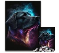 Puzzle da 1000 pezzi per adulti, cane Labrador sognante, puzzle difficili per adulti, regalo perfetto per l'arredamento della casa e il divertimento delle vacanze, 26X38CM/10,23x14,96 pollici.