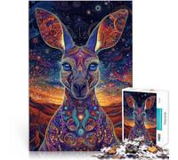 Puzzle da 1000 pezzi per adulti Canguro colorato Giocattoli educativi per l'apprendimento Giochi per famiglie Migliorare la memoria 38x26cm