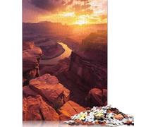 Puzzle da 1000 pezzi per adulti, Canyon Glow at Sunset, puzzle da 1000 pezzi per adulti, gioco difficile e impegnativo (75x50 cm)