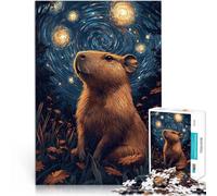 Puzzle da 1000 pezzi per adulti Capibara Notte Stellata Antistress Vacanza in patria Uccidere il tempo Giocattoli per la decorazione della casa 75x50cm