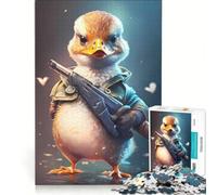 Puzzle da 1000 pezzi per adulti, Capitan Baby Duck, gioco rompicapo, taglio di precisione, collezione d'artista, belle arti 38x52cm
