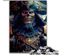 Puzzle da 1000 pezzi per adulti, Capitano Pirata, in legno, un regalo perfetto per la famiglia, 50x75cm, per decorare la casa, allenare la mente e come regalo per le feste