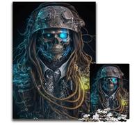 Puzzle da 1000 pezzi per adulti Capitano Scheletro, puzzle in cartone, attività per famiglie, rompicapo, decorazioni per la casa, regalo di Natale 26X38CM/10,23x14,96 pollici