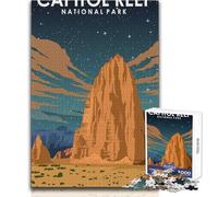 Puzzle da 1000 pezzi per adulti, Capitol Reef National Park, giocattolo, gioco intellettuale, regalo di compleanno, dimensioni 38x52cm
