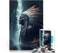 Puzzle da 1000 pezzi per adulti Capo nativo americano Giocattoli educativi per l'apprendimento Giochi per famiglie Buon regalo 75x50cm