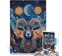 Puzzle da 1000 pezzi per adulti Capra colorata per il giocattolo di sfida del gioco educativo perché è ideale come regalo per tutta la famiglia 75x50cm