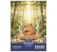 Puzzle Da 1000 Pezzi Per Adulti Capybara Bath Rub Shower Funny Animal Puzzle Per Adolescenti Gioco Per Famiglie Migliora La Memoria Difficile E Stimolante 70x50cm/1000pcs