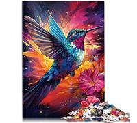 Puzzle da 1000 pezzi per adulti carino colibrì puzzle educativo sfida per l'intelligenza del cervello giocattolo avvincente 26 x 38 cm