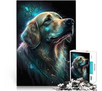 Puzzle da 1000 pezzi per adulti Caro cane Golden Retriever Fatto di cartone per età pari o superiore a 14 anni gioco educativo di apprendimento Migliorare l'amore tra le coppie misurare:38x52cm