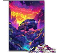 Puzzle da 1000 pezzi per adulti Cars in the Mountains, puzzle in legno per adulti, decorazione per la casa e gioco interattivo per famiglie, (dimensioni 26x38cm)