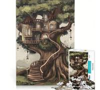 Puzzle da 1000 pezzi per adulti: Casa sull'albero immersa tra i rami gioco educativo per divertimento in famiglia collezione d'artista opera d'arte 50x75cm
