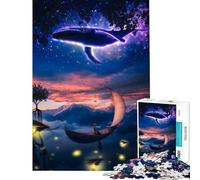 Puzzle da 1000 pezzi per adulti Cascata Magica nel Cielo Gioco Impossibile Gioco Educativo Sfida Giocattolo Divertente Regalo Migliora la Memoria (Dimensioni 38x26cm)