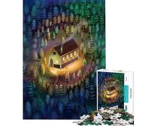 Puzzle da 1000 pezzi per adulti Case Solitarie gioco per famiglie ideale per le vacanze in casa compleanno e Natale (dimensioni 38x52cm)