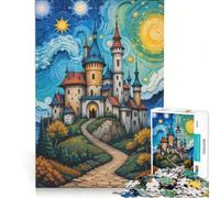 Puzzle da 1000 pezzi per adulti, castelli fantastici, gioco impossibile, attività divertenti da fare in casa, regalo di Natale o compleanno 38x26cm