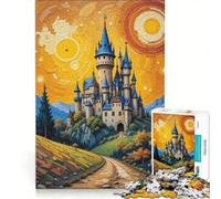 Puzzle da 1000 pezzi per adulti, castelli fantastici, gioco impossibile, attività divertenti da fare in casa, regalo di Natale o compleanno 50x75cm