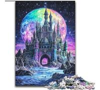 Puzzle da 1000 pezzi per adulti, castello antico, attività da fare a casa per feste, compleanni e serate di giochi in famiglia, 50x75cm