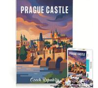 Puzzle da 1000 pezzi per adulti, Castello di Praga, Repubblica Ceca, gioco educativo, decorazione per la casa, collezione d'artista, belle arti 50x75cm