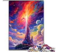 Puzzle da 1000 pezzi per adulti, Castello Fantasy, L'Isola, in legno, per adolescenti dai 14 anni in su, decorazione per la casa 50x75cm, perfetto regalo di Natale per adolescenti e famiglie