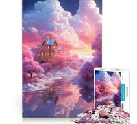 Puzzle da 1000 pezzi per adulti "Castello mistico - Fuga dalla realtà" gioco rilassante interazione genitore-figlio regalo di compleanno regalo di viaggio 38x52cm