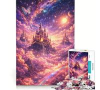 Puzzle da 1000 pezzi per adulti, Castello nel cielo da sogno, gioco educativo, allena la mente e la mano, migliora l'amore tra le coppie 38x52cm