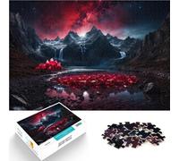 Puzzle da 1000 pezzi per adulti Catena montuosa Ruby Difficile da completare ma divertente e umoristico Giocattoli per la decorazione della casa 52x38cm