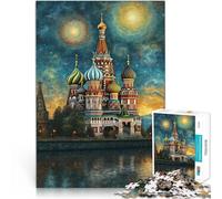 Puzzle da 1000 pezzi per adulti Cattedrale di San Basilio a Mosca Analisi e logica Ogni pezzo è unico - Gioco divertente e stimolante per tutta la famiglia 75x50cm