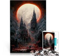Puzzle da 1000 pezzi per adulti Cattedrale oscura per il giocattolo di sfida del gioco educativo perché è ideale come regalo per tutta la famiglia 52x38cm