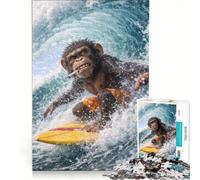 Puzzle da 1000 pezzi per adulti "Caught in the Perfect Wave", gioco pratico, decorazione per la casa, collezione d'artista, opera d'arte 50x75cm