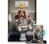 Puzzle da 1000 pezzi per adulti,Cavalier King Charles,a incastro preciso,gioco cognitivo,rilassante,ideale come regalo per le festività (38x52cm)
