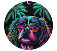 Puzzle da 1000 pezzi per adulti Cavalier King Charles Spaniel Puzzle di carta Regalo di Natale per adolescenti Riduzione dello stress fantastico per la famiglia (67,5x67,5cm)