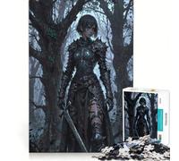 Puzzle da 1000 pezzi per adulti, Cavaliere della Foresta delle Ombre Femminile, Gioco interattivo, Interazione genitore-figlio, Ideale come regalo per tutta la famiglia 38x52cm