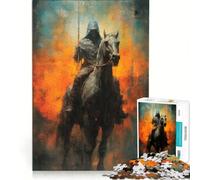 Puzzle da 1000 pezzi per adulti Cavaliere Misterioso giocattolo fai da te passatempo ideale per le vacanze a casa compleanni e altre occasioni 38x26cm