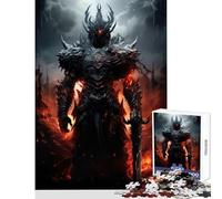 Puzzle da 1000 pezzi per adulti Cavaliere nero dall'inferno Decorazione per la casa Giocattoli Ottimi regali e giocattoli Giochi rilassanti Sfida da completare Dimensioni 50x75cm