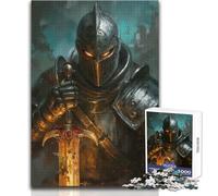 Puzzle da 1000 pezzi per adulti Cavaliere oscuro con spada insanguinata Goditi un dolce relax e svago Misura stabile e taglio preciso Dimensioni del giocattolo: 38x26cm