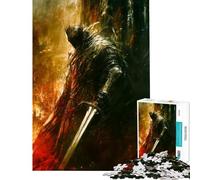 Puzzle da 1000 pezzi per adulti Cavaliere Oscuro con Spada sfida impegnativa da completare gioco pratico per passare il tempo durante le vacanze a casa adatto a partire dai 14 anni (38x52cm)