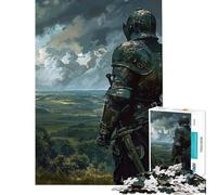 Puzzle da 1000 pezzi per adulti: Cavaliere sulla collina Aiuta ad allenare la mente antistress gioco per famiglie dai 14 anni in su (38x52cm)