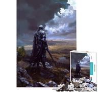 Puzzle da 1000 pezzi per adulti Cavaliere sulla collina gioco intellettuale gioco per famiglie adatto alle coppie ottimo regalo per gli amanti dei giochi (dimensioni 50x75cm)