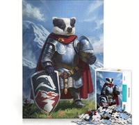 Puzzle da 1000 pezzi per adulti: Cavaliere Tasso con Scudo e Armatura, gioco pratico, antistress, ideale come regalo per tutta la famiglia 38x52cm