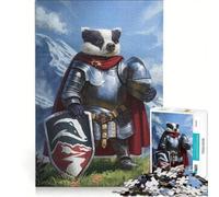 Puzzle da 1000 pezzi per adulti: Cavaliere Tasso con Scudo e Armatura, gioco rompicapo, attività per tutta la famiglia, compleanno e Natale 50x75cm